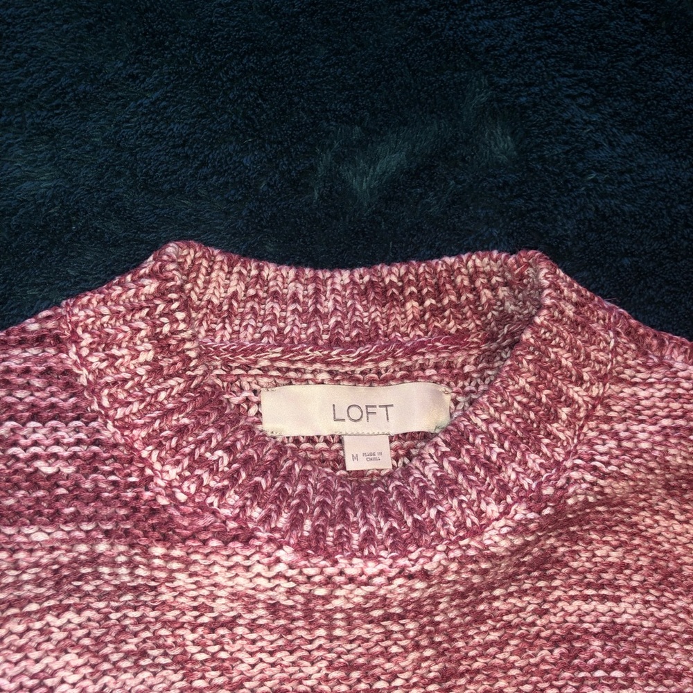 Loft Red Sweater - Picture 4 of 6